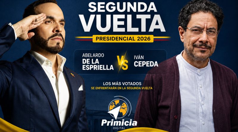 Abelardo de la Espriella e Iván Cepeda se perfilan para la segunda vuelta presidencial en Colombia